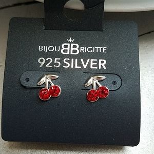 Cherry Earrings 925 Silver
